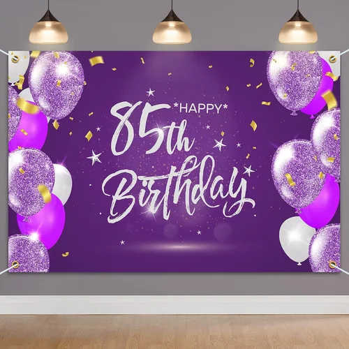 Miniatura 29 de HAMIGAR Fondo de pancarta de feliz cumpleaños número 10 de 6 x 4 pies, decoraciones de cumpleaños de 10 años, suministros de fiesta para niñas