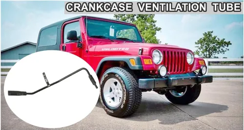 Miniatura 2 de 4854265 Tubo de ventilación de cárter al colector de admisión, Manguera de ventilación de cárter para Jeep Wrangler TJ 4.0L 1997-2004, Jeep Grand