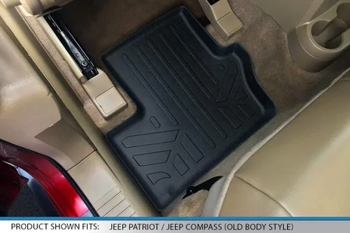 Miniatura 4 de MAXLINER - Juego de alfombrillas para dos filas y forro de maletero para Jeep Compass 2007-2017