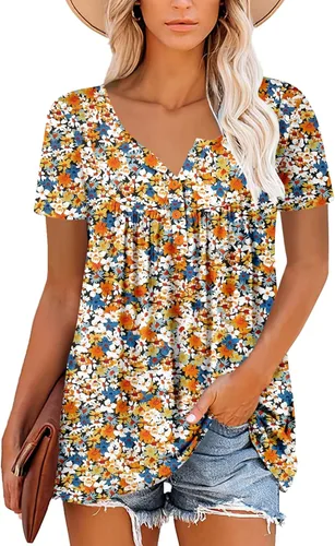Miniatura 2 de ROSELINLIN - Camisas de manga corta para mujer, ajuste holgado, tops de verano para leggings