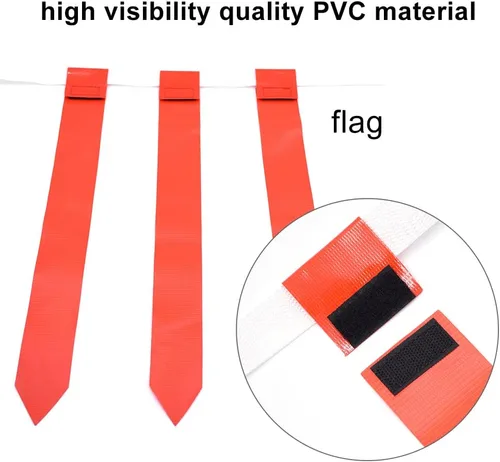 Miniatura 3 de Juego de fútbol con bandera para jugadores, 14 cinturones resistentes y duraderos con 42 banderas, 4 conos adicionales y 1 bolsa con cordón