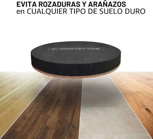 Miniatura 3 de Deslizadores de muebles de fieltro para pisos de madera dura, 24 deslizadores de muebles de 2 1/2 pulgadas, deslizadores de fieltro resistentes
