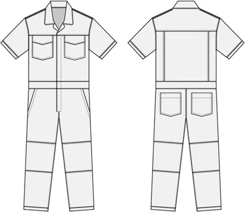 Miniatura 6 de Overoles de trabajo de manga corta para hombre