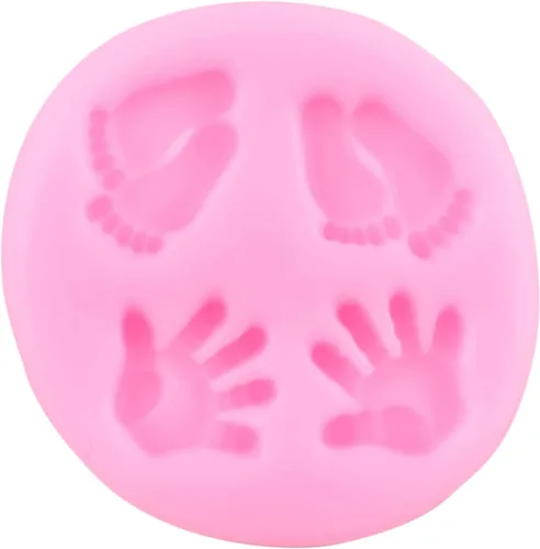 Miniatura 8 de Moldes de silicona para bebé, molde de fondant para pies de bebé, moldes de silicona para decoración de tartas, decoración de cupcakes, caramelo