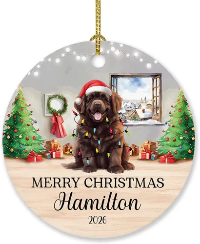 Miniatura 28 de Adorno personalizado de caniche negro, regalo para perro, mamá, perro, papá, adorno de Navidad único de perro caniche negro 2025, adorno de caniche