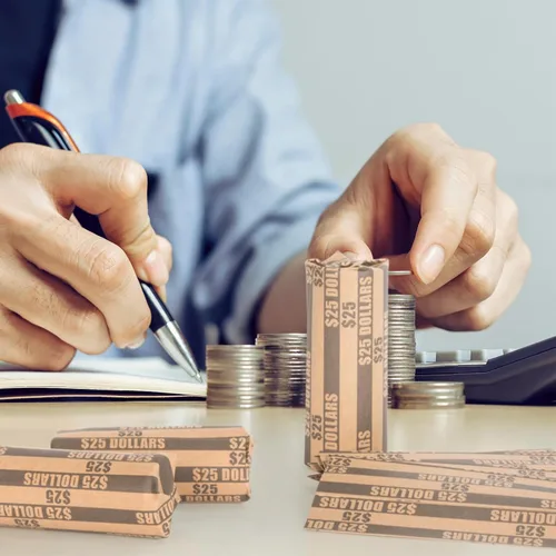 Miniatura 6 de Sumerfnt Rollos de Envoltorios para Monedas de Dólar, Solo Dólares, Rollos de Dólar Planos 110 Piezas