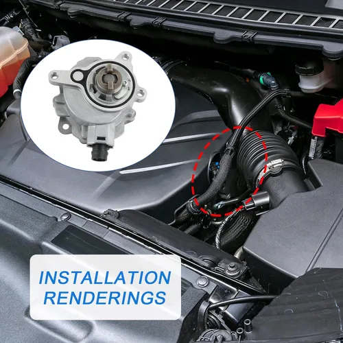 Miniatura 6 de Bomba de vacío de freno LR047384 compatible con Land Rover Ford Edge Escape Focus Fusion Jaguar Lincoln 2.0L reemplaza # 724807650 LR025601 LR039592