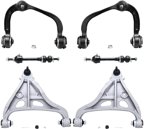 Miniatura 153 de Detroit Axle - Kit de extremo delantero para Chrysler 300 Dodge Charge Challenger 2011-2023, 2 brazos de control inferiores traseros 2 rótulas