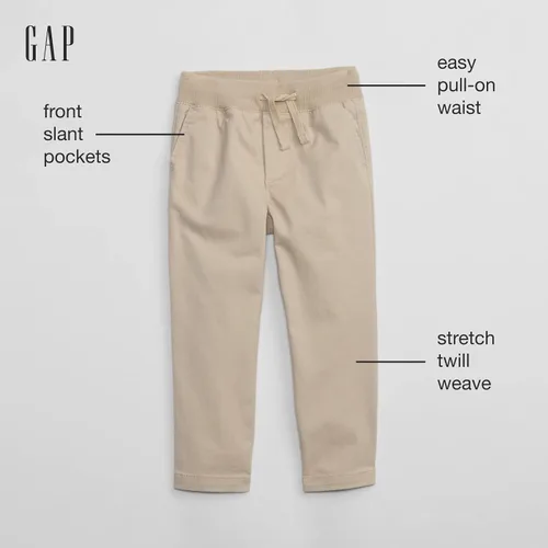 Miniatura 3 de GAP Baby-Boys Rib Waist Pull-on Khaki Chino Pant