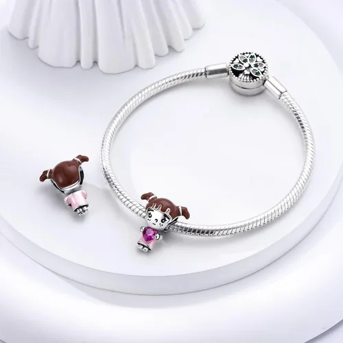 Miniatura 50 de Hapour Dijes de plata de ley 925 para pulseras, collar, joyería europea, colgante de cuentas para mujeres y madres