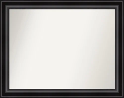 Miniatura 410 de Amanti Art Espejo personalizado, espejo de baño negro puente, espejo de pared o espejo de tocador de baño sobre el fregadero (26 x 26 pulgadas)