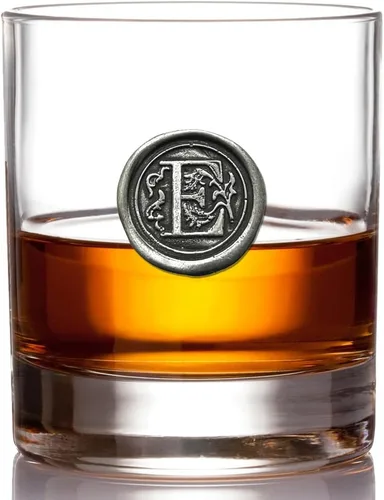 Miniatura 13 de English Pewter Company - Vaso de whisky de 11 onzas con inicial de monograma, regalos únicos para hombres, regalos personalizados con tu elección