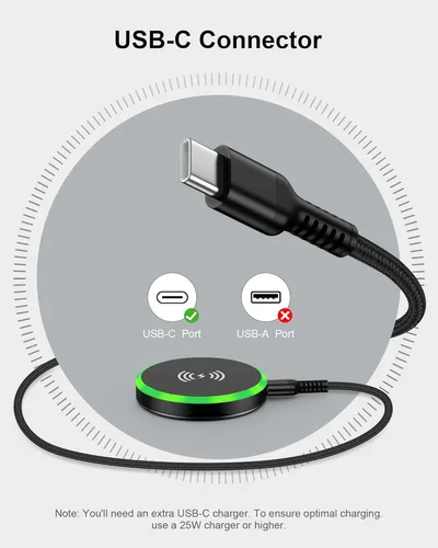 Miniatura 6 de Cargador inalámbrico Samsung MagSafe de 15 W, almohadilla de carga rápida para Samsung Galaxy S25 Ultra S24, cargador magnético, soporte de dedo
