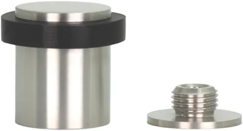 Miniatura 12 de Topes de puerta EVI Tope de puerta de acero inoxidable - Cierre de tornillo - Protector de goma negro - Tope de puerta de 0.94 x 0.83 pulgadas
