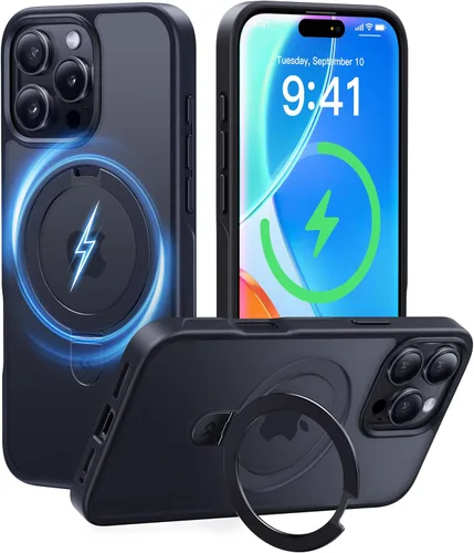 Miniatura 77 de CASEKOO- Funda para iPhone 15 c/soporte magnético invisible [protecc. militar contra caídas] [compatible c/MagSafe], a prueba de impactos, delgada