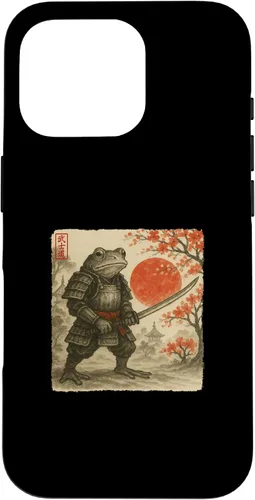 Miniatura 20 de Frog Samurai Japanese Warrior Costume Sumi-e Art Funny Case for iPhone 16