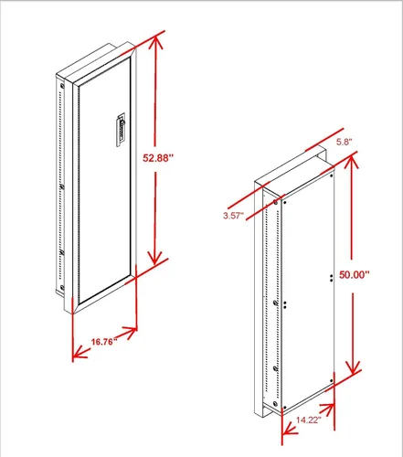 Miniatura 3 de Bóveda táctica para armario, color negro plano en pared, caja fuerte para pistola y equipo táctico, esta caja fuerte proporciona seguridad