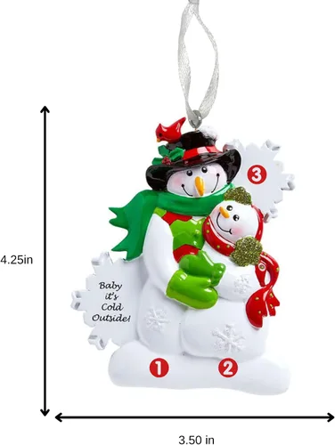 Miniatura 4 de Adorno de Navidad Personalizado para Parejas 2025 – Regalo Personalizado para Parejas, Recién Casados, Parejas Casadas y Comprometidas – Decoración