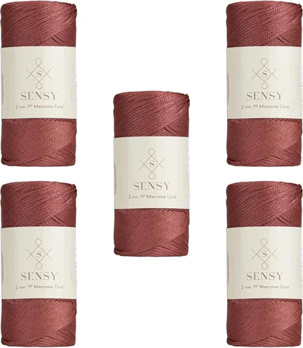 Miniatura 74 de Sensy Premium Cuerda de Poliéster de 2mm 251 Yardas Cuerda de Polipropileno 100% Cordón de Macramé 2mm Cordón para Bolsa de Ganchillo Cuerda