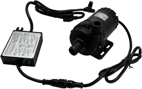 SHYSKY Bomba de agua DC sin escobillas de alta potencia de 24 V 120 W DC60D-24120A-1 39.4 ft 39 pies de elevación 1003GPH, sumergible, velocidad