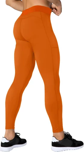 Miniatura 84 de SPVISE Pantalones de compresión para hombre, leggings para deportes, gimnasio, mallas atléticas frescas y secas, capa base para correr, fútbol