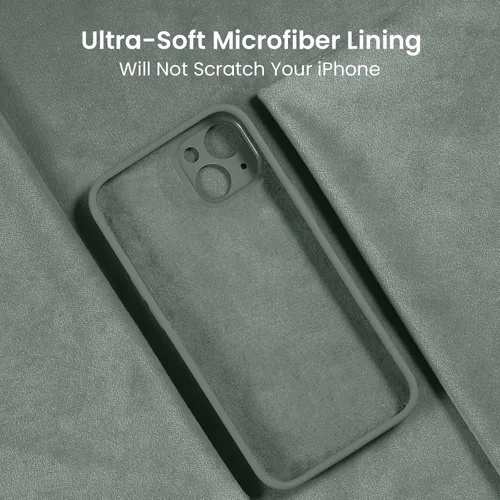 Miniatura 5 de FireNova Funda diseñada para iPhone 15 Plus, funda de silicona [protección de cámara], forro interior de microfibra antiarañazos, 6.7 pulgadas