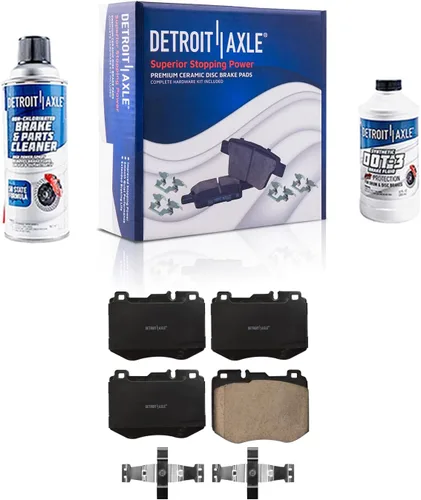 Miniatura 38 de Detroit Axle - Kit de freno trasero para Chrysler Town & Country Dodge Grand Caravan VW Routan, repuesto de pastillas de freno de cerámica