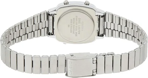 Miniatura 2 de Casio Reloj digital para mujer con pulsera de acero inoxidable LA670W Grisgris talla única Reloj de cuarzo digital