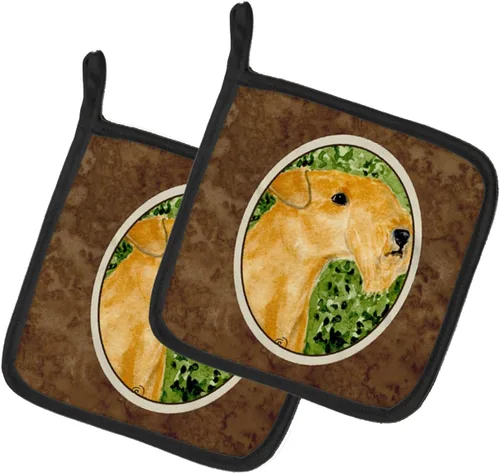 Miniatura 146 de Caroline's Treasures SS8617PTHD - Juego de soportes para ollas de cocina resistentes al calor, almohadillas calientes para horno para cocinar, Husky