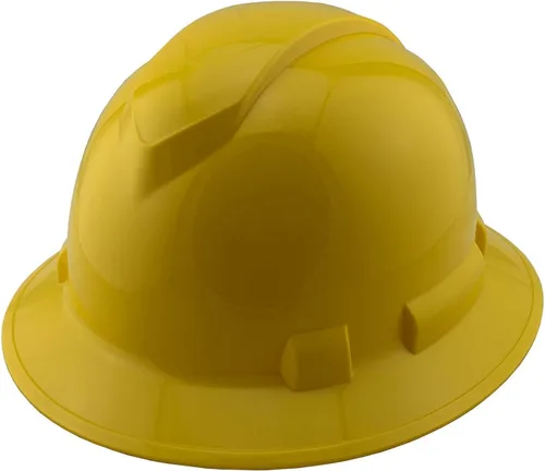 Miniatura 11 de Texas America Safety Company Casco duro RIDGELINE de ala completa con ajuste de perilla de 6 puntos y bolsa Azul ventilado