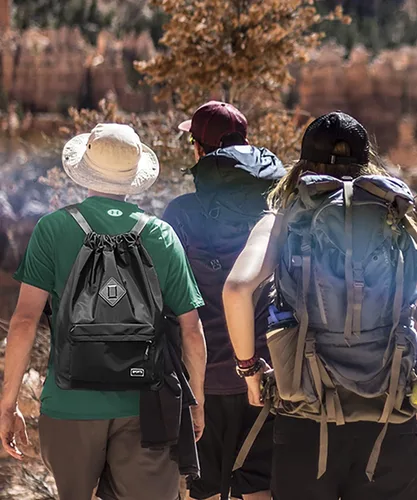 Miniatura 7 de Peicees - Mochila tipo bolsa deportiva, ligera, impermeable con jareta para hombre y mujer