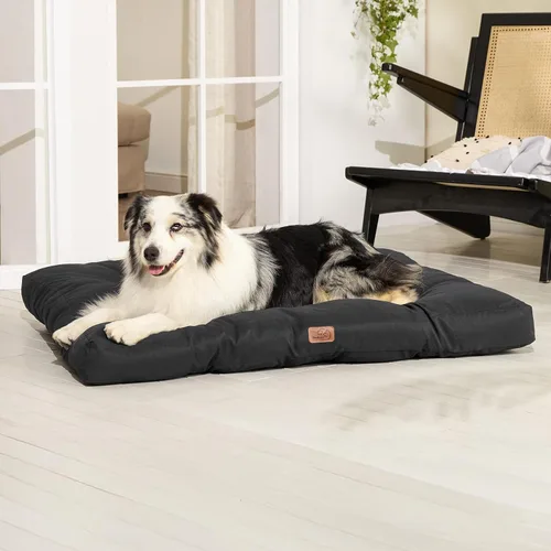 Miniatura 9 de Bedsure Camas para Perros de Tamaño Grande - Colchón de Cama para Mascotas Lavable con Tela Oxford, Cojín de Almohada para Mascotas para Jaula, Gris