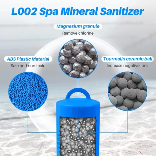 Miniatura 3 de POOLPURE Barra mineral para bañera de hidromasaje, cartucho de iones minerales plateados, desinfectante de iones de plata para spa (paquete de 1)