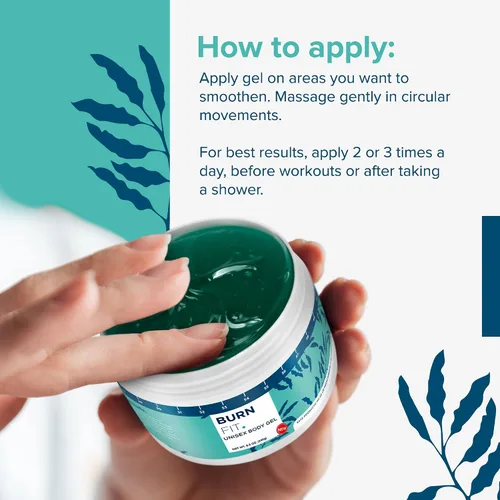 Miniatura 9 de Gel corporal – Crema anticelulítica de Burn Fit para el vientre y el cuerpo, crema reafirmante y tensora del vientre, crema fría y caliente