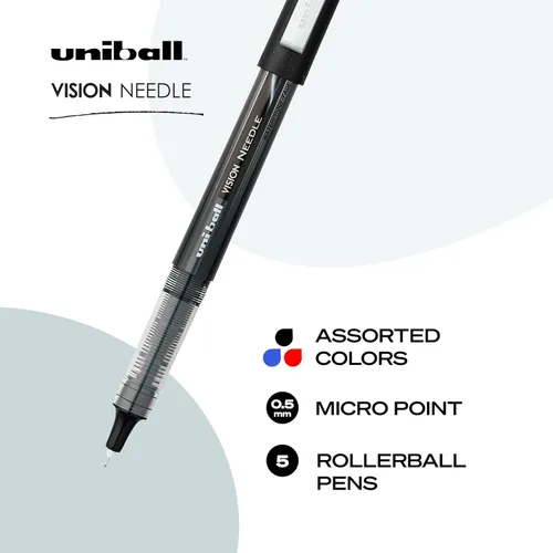 Miniatura 2 de Uniball Roller Grip - Bolígrafos de 12 unidades, agarre extra grande, bolígrafos azules de punta mediana de 0.028 in, bolígrafos japoneses