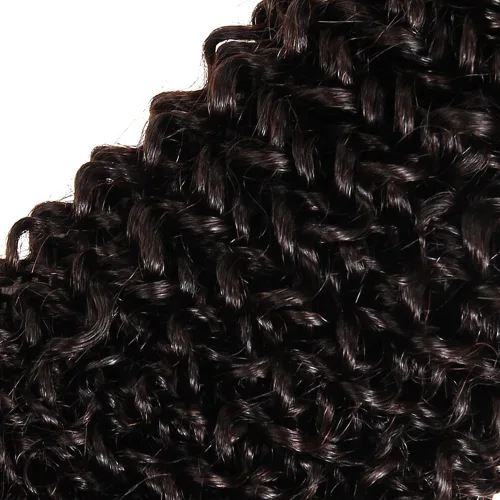 Miniatura 5 de ISEE Hair Extensiones de Cabello Rizado Crespo Mongol Grado 9A Cabello Humano Virgen Tejido de Cabello Un Paquete Cabello Virgen Rizado Crespo 100%