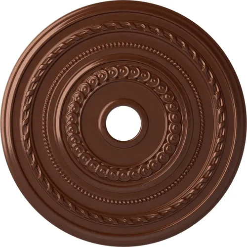 Miniatura 26 de Ekena Millwork CM25COFCS Cole Medallón de Techo, 25 3/8"OD x 3 3/8"ID x 1 3/8"P, pintado a mano Flash Cobre