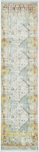 Miniatura 10 de Tapete abstracto Unique Loom, colección Estrella, moderno, multiárea, Polipropileno, celeste/turquesa