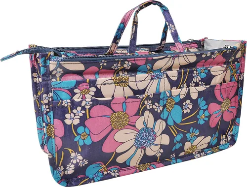 Miniatura 43 de Bolso de mano estilo cartera de Vercord para mujer con organizador incorporado, estampado bien definido, con manijas y cremallera, tamaño 2