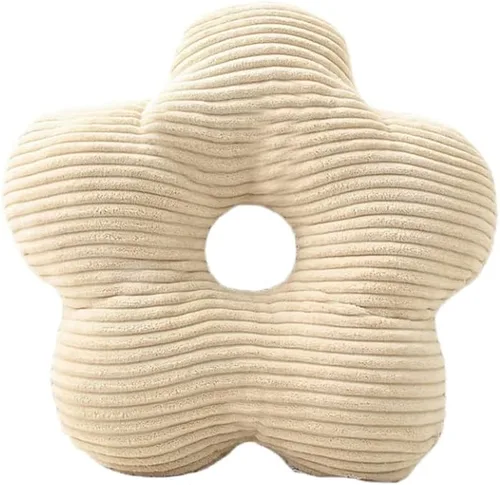 Almohada de flores para el hogar, cojín de felpa para sofá, almohada de margarita, almohada suave para piso de oficina y cojín para decoración de