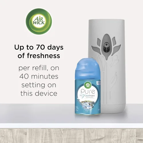 Miniatura 3 de Air Wick Recambio automático de ambientador en aerosol, 2 unidades, delicias de verano, neutralización de olores, aceites esenciales (paquete de 2)