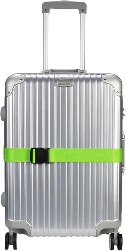 Miniatura 2 de WeBravery Correa de equipaje ajustable Maleta Cinturón Correas Accesorios de viaje (verde 1 paquete)