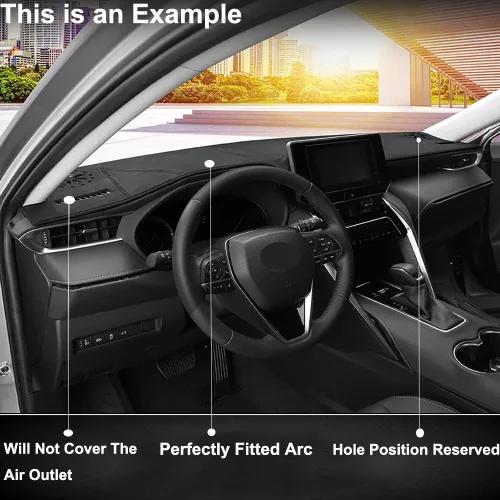 Miniatura 5 de Alfombrilla para Toyota Land Cruiser Prado J120 2003-2009 Pantalla baja de conducción derecha tablero cubierta tablero tablero pad alfombra alfombra