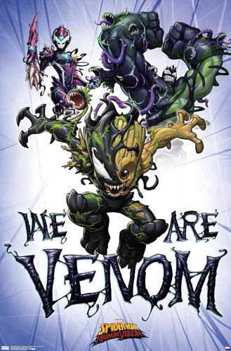 Miniatura 12 de Trends International Marvel Comics TV - Póster de pared de Spider- Man: Maximum Venom - We Are Venom, 22.375 x 34 pulgadas, versión enmarcada