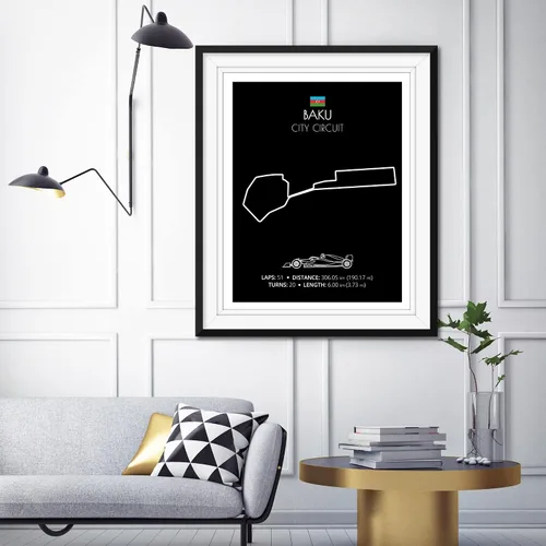 Miniatura 132 de Custom Car Posters Póster hecho a mano compatible con Autodromo Enzo e Dino Ferrari (Imola, Italia), póster de pista de carreras diseñado