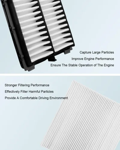 Miniatura 6 de Filtro de aire y filtro de aire de cabina Reemplazan 28113-L1000 97133-L1000 apto para Hyundai Sonata Santa Fe Tucson Kia Sorento K5 Carnival