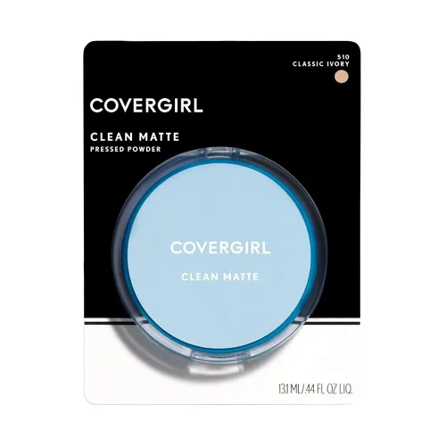Miniatura 3 de COVERGIRL Polvo Compacto Mate Clean, Polvo de Control de Grasa, 1 recipiente, .35 Fl Oz, Polvo Facial, Polvo Suelto Libre de Aceite, Acabado Mate