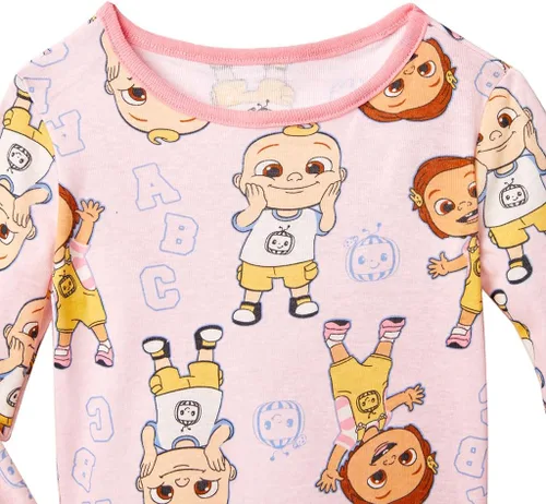 Miniatura 6 de CoComelon Conjunto de pijama de 4 piezas para niña, ropa de dormir