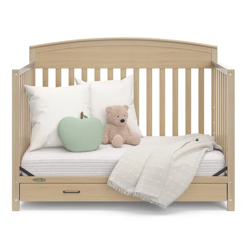 Miniatura 10 de Graco Benton - Cuna convertible 5 en 1 con cajón, certificado GREENGUARD Gold, se convierte de cuna de bebé a cama infantil, sofá cama y cama
