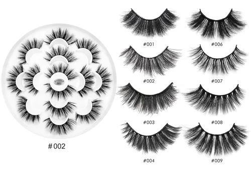 Miniatura 5 de DYSILK Pestañas postizas naturales de visón 6D, aspecto dramático, pestañas postizas esponjosas, extensión de maquillaje, pestañas largas hechas a